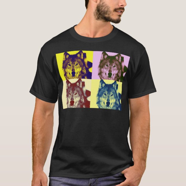 Pop Art Wolf T-Shirt (Front)