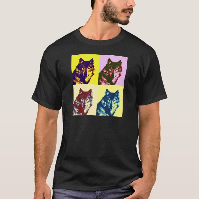 Pop Art Wolf T-Shirt (Front)