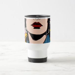 Pop Art Woman Coffee Mug – Retro Comic Style Art