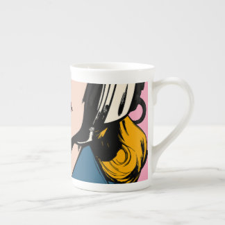 Pop Art Woman Coffee Mug – Retro Comic Style Art 
