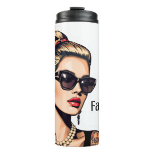 Pop Art Woman  Fashion Mood Thermal Tumbler