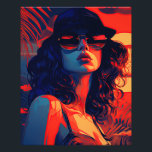 Pop Art Woman Portrait Photo Print<br><div class="desc">Embrace the modern and artsy charm of our pop art woman portrait. This stylish representation captures the retro essence with a contemporary twist, showcasing a captivating face that exudes aesthetic allure. Perfect for adding a touch of stylish flair to any space, this portrait brings a vibrant and artistic energy to...</div>