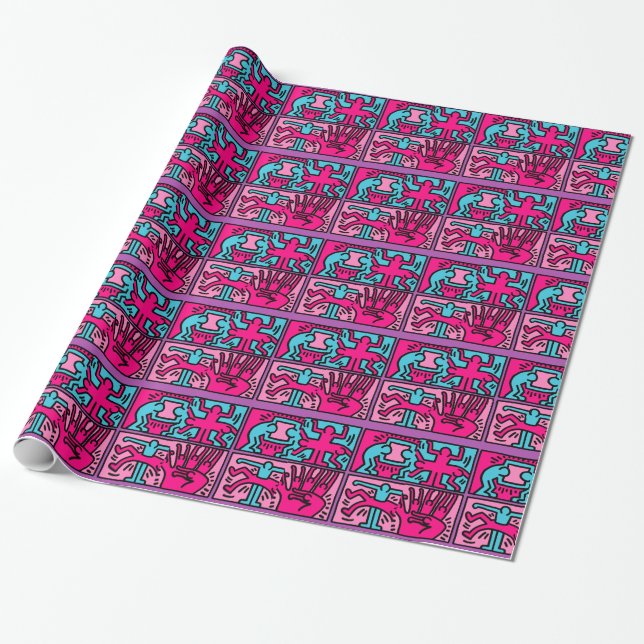 pop art wrapping paper (Unrolled)