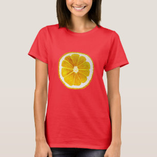 Pop art yellow lemon original watercolour T-Shirt