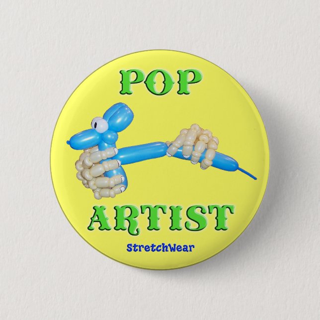 Pop Artist Balloon Dog 6 Cm Round Badge (Front)