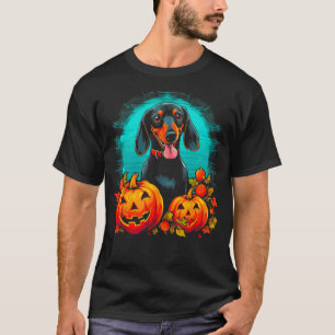 Pop Artist Dachshund Dog Halloween T-Shirt