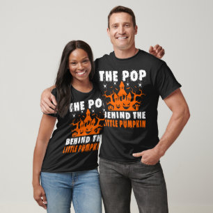 Pop Behind Little Pumpkin Halloween Gift T-Shirt