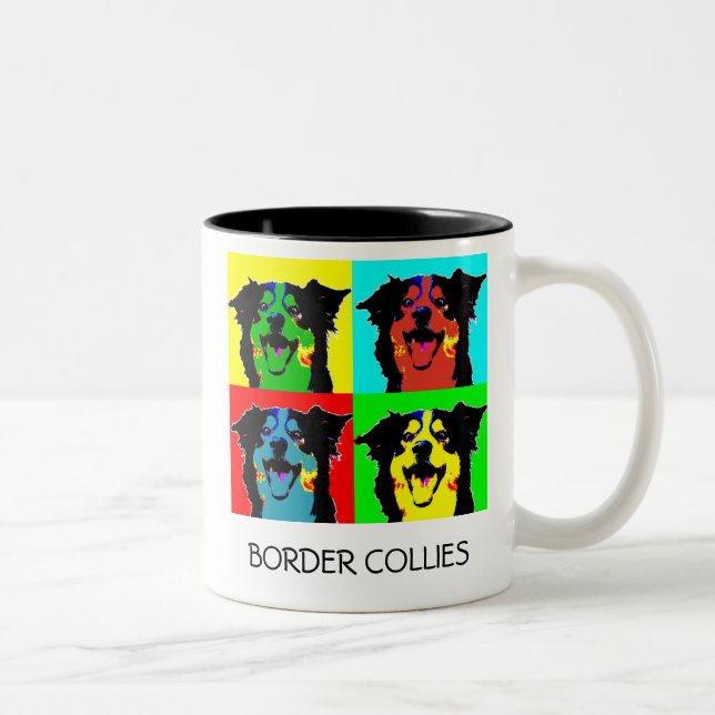 Pop Border Collie Mug (Right)