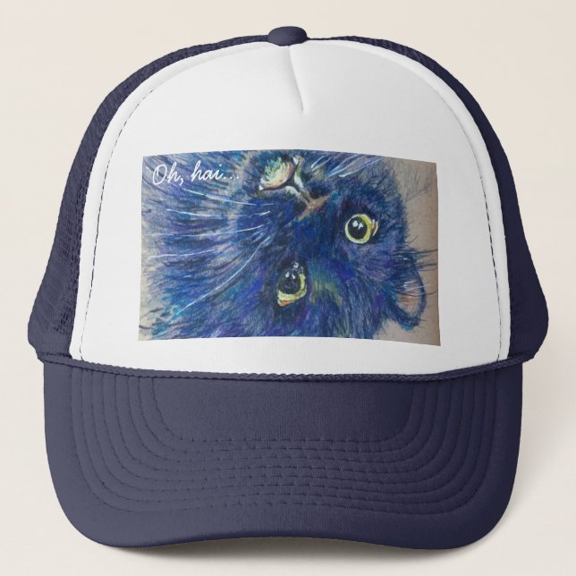 Pop Cat Series - 02 Jasper Trucker Hat (Front)