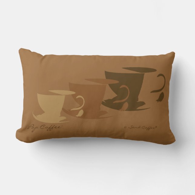 Pop Coffee Pillow - small (Front)