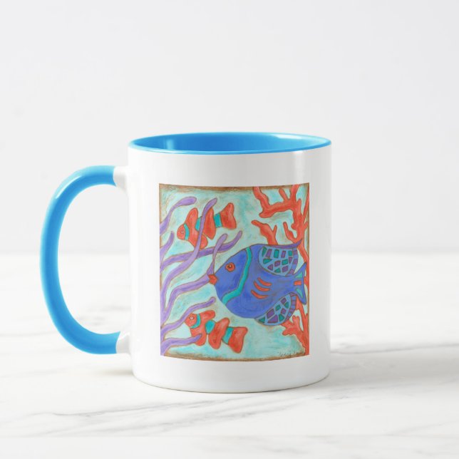 Pop-Coloured Fish Mug (Left)