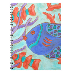 Pop-Coloured Fish Notebook