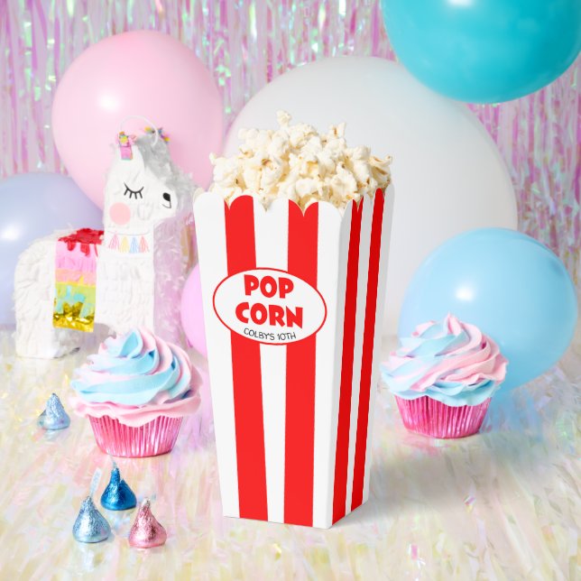 Pop Corn Personalised Movie Night Favour Box (Party)