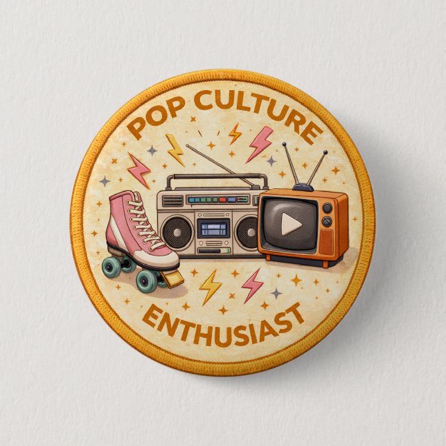 Pop Culture 6 Cm Round Badge (Front)