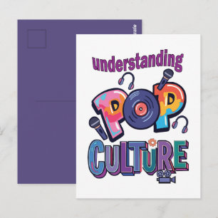 Pop Culture Understanding Pop Culture Disco Party Postcard