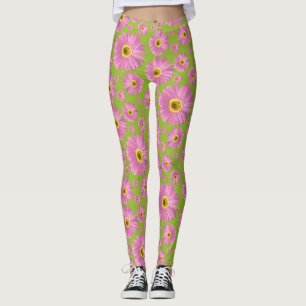 Pop Daisy Pink Leggings