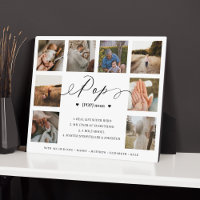Pop Definition Script Photo Collage Keepsake