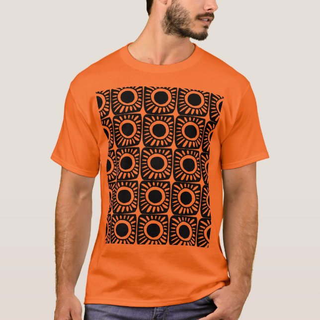 Pop design in orange T-Shirt (Front)