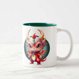 Pop Dragon Two-Tone Coffee Mug
