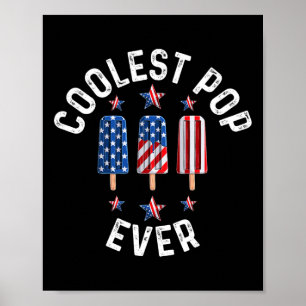 Pop Ever Ice Cream America 4th Of July Poster