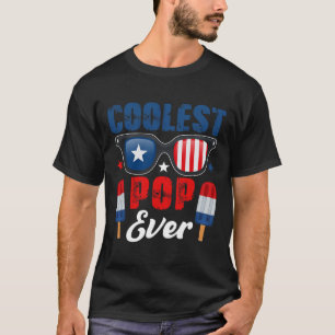 Pop Ever Sungles Ice Creams As American Flag T-Shirt