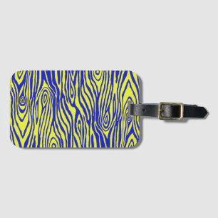 Pop Faux Bois Luggage Tag