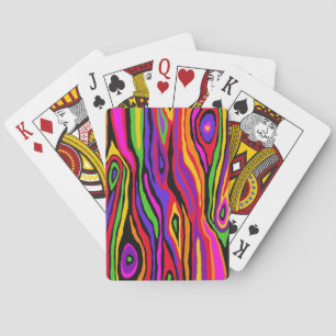Pop Faux Bois Playing Cards