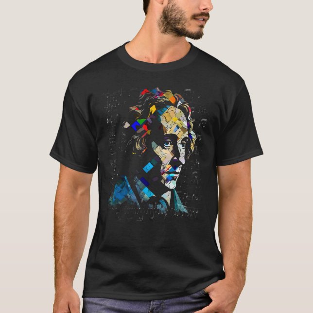 Pop Felix Mendelssohn Music Composer Pianist T-Shirt (Front)