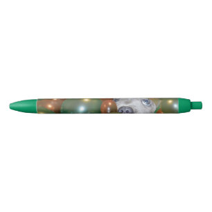 Pop Fest: Funny Staffy Puppy In The Balloons, Blue Ink Pen