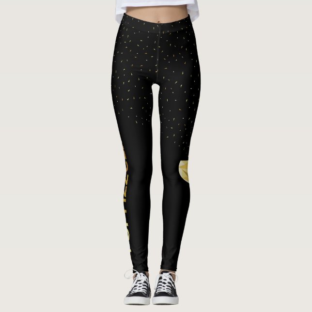 Pop Fizz Clink Champagne Leggings (Front)