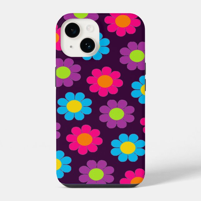 Pop Flower Power iPhone Case (Back)
