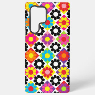 Pop Flower Power Squares Samsung Galaxy Case