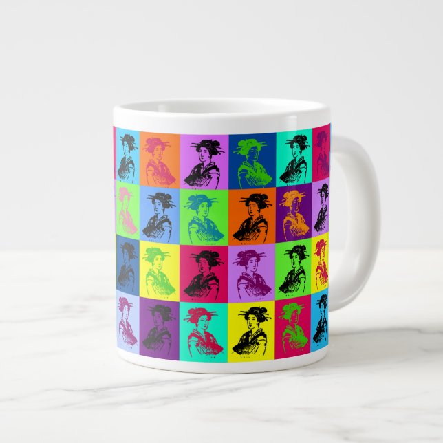 Pop Geishas Large Coffee Mug (Front Right)
