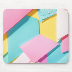Pop Geometric Pattern Macaron Colour Mouse Pad
