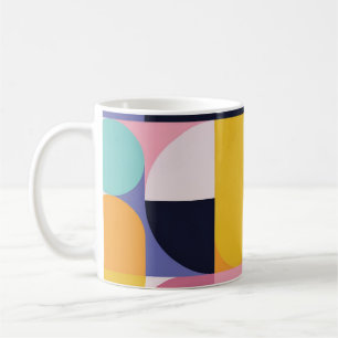 Pop Geometry Retro Mug – Colourful Mid-Century