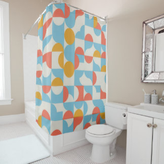 Pop Geometry Shower Curtain