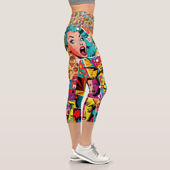 Pop Girl Art Comic 2 - Cool Capris leggings (Right)