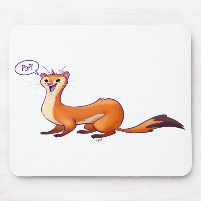 POP GOES THE WEASEL by Jeff Willis Art Mouse Pad (Front)
