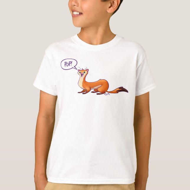 POP GOES THE WEASEL by Jeff Willis Art T-Shirt (Front)