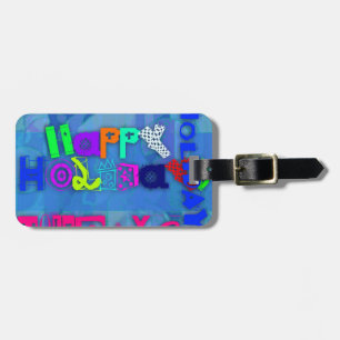 Pop Happy Holidays Luggage Tag