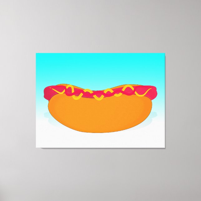 Pop Hot Dog Canvas Print (Front)