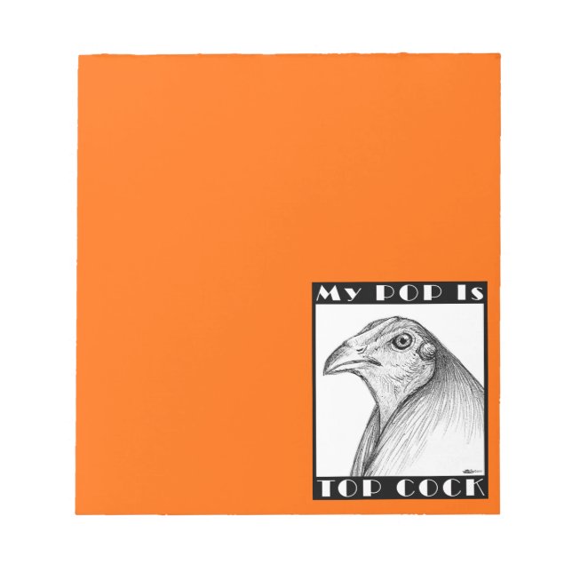 Pop Is Top Cockbird Notepad (Front)