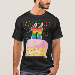 Pop It 11th Birthday cake Girls Boys 11th Years Ol T-Shirt