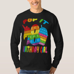 Pop It 8th Birthday Girl Fidget Pop Unicorn & Juic T-Shirt