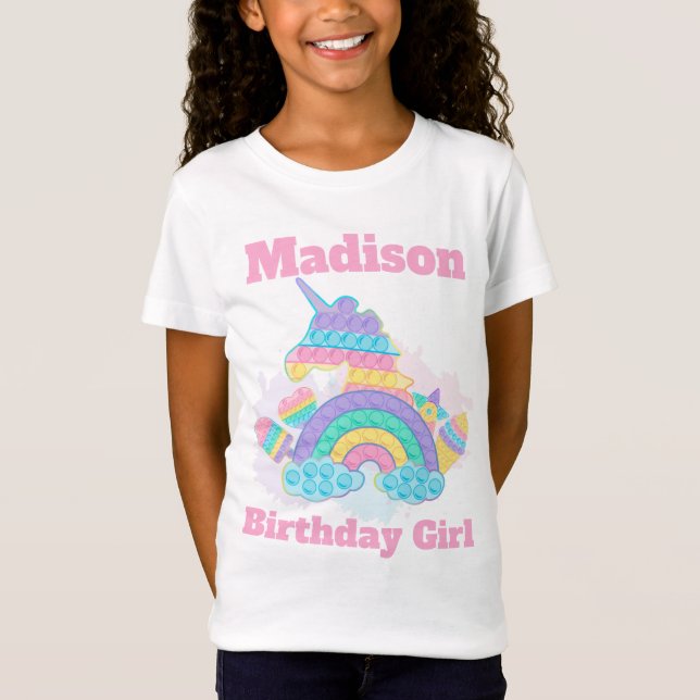 Pop it birthday  T-Shirt (Front)