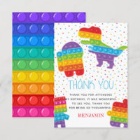 Pop It Boy Birthday Dinosaur Robot