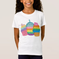 Pop It Bubble Fidget T-Shirt Throw Pillow