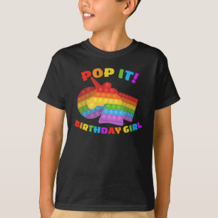 Pop It Dot Day Unicorn For Birthday Girl T-Shirt