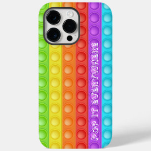 Pop it everywhere with text colourful Case-Mate iPhone 14 pro max case