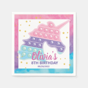 Pop It Fidget Birthday Party Napkin